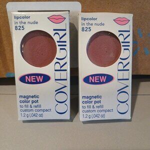 Covergirl *NEW* Magnetic Color Pot Lipcolor * #825 IN THE NUDE 2 pc